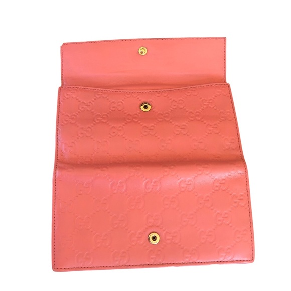 Gucci Soft Pink Goldtone Heart Snap Wallet with box Multi-Host Pick Gorgeous!!! - Picture 7 of 17